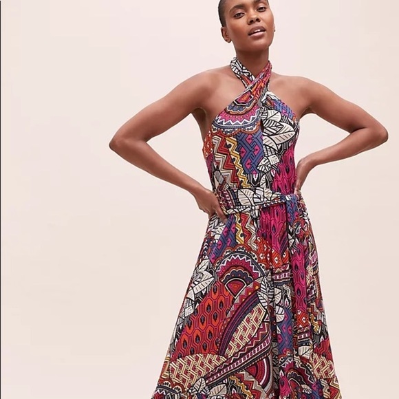 NWT Anthropologie Maeve Cynthia halter maxi - Picture 2 of 13